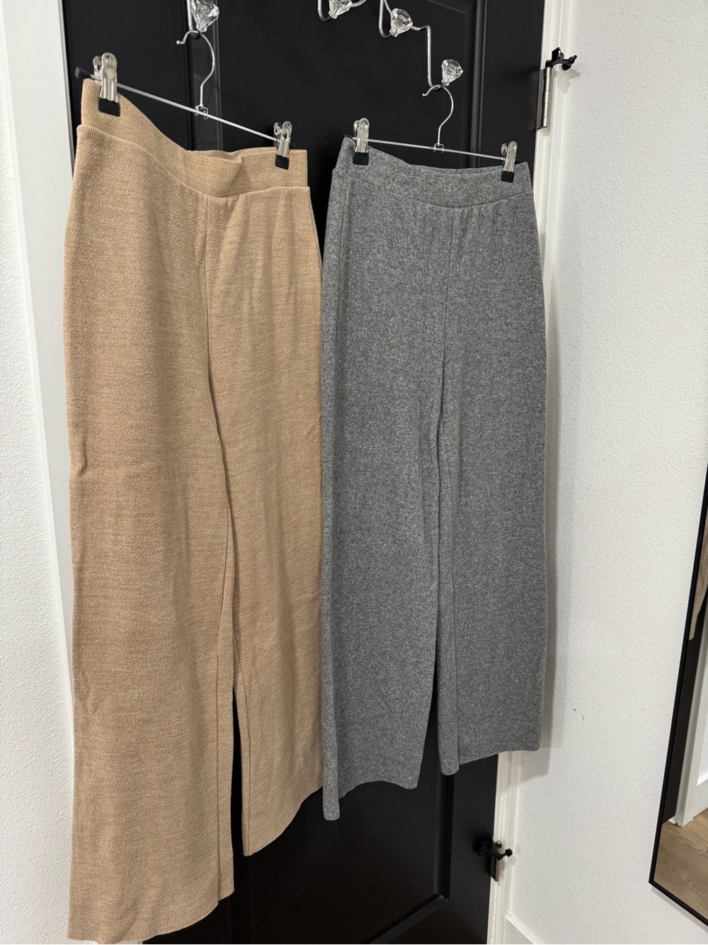 Zara Basic Pants - Beige & Gray
